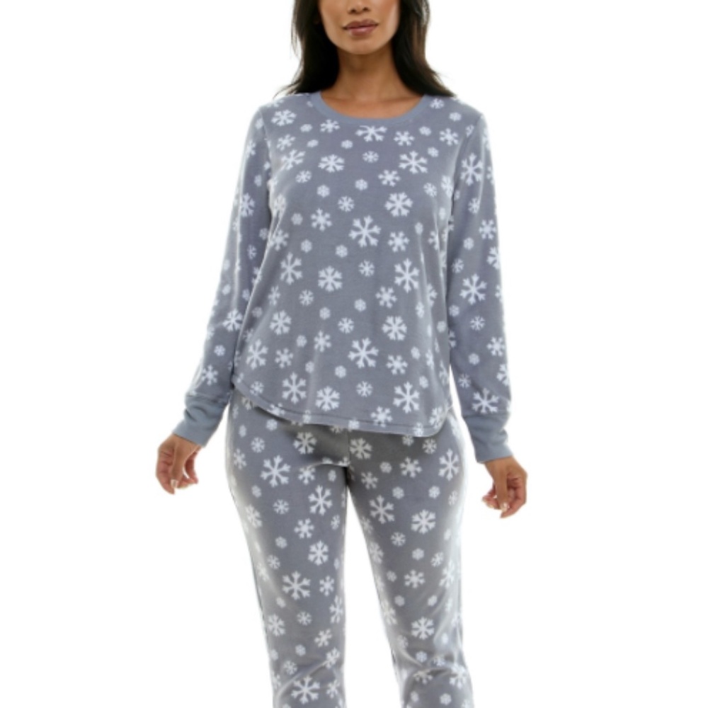 Roudelain Women's Packaged Long-Sleeve Top & Joggers Pajama Set - Cut Pile S NWT